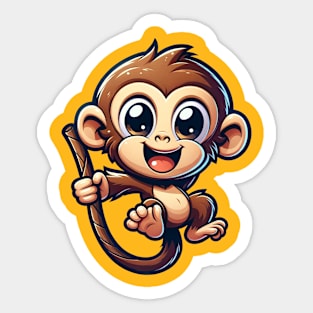 cute monkey Sticker